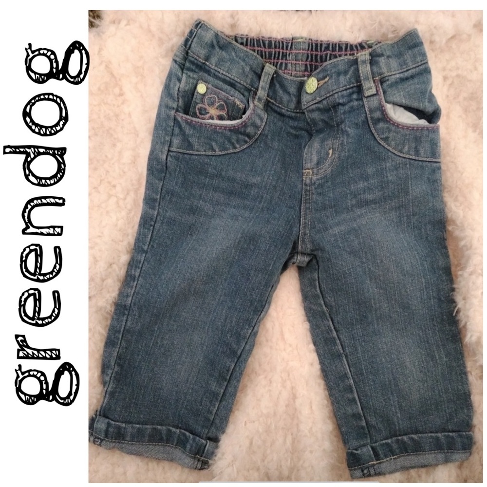 Greendog baby girls 24months capris denim blue